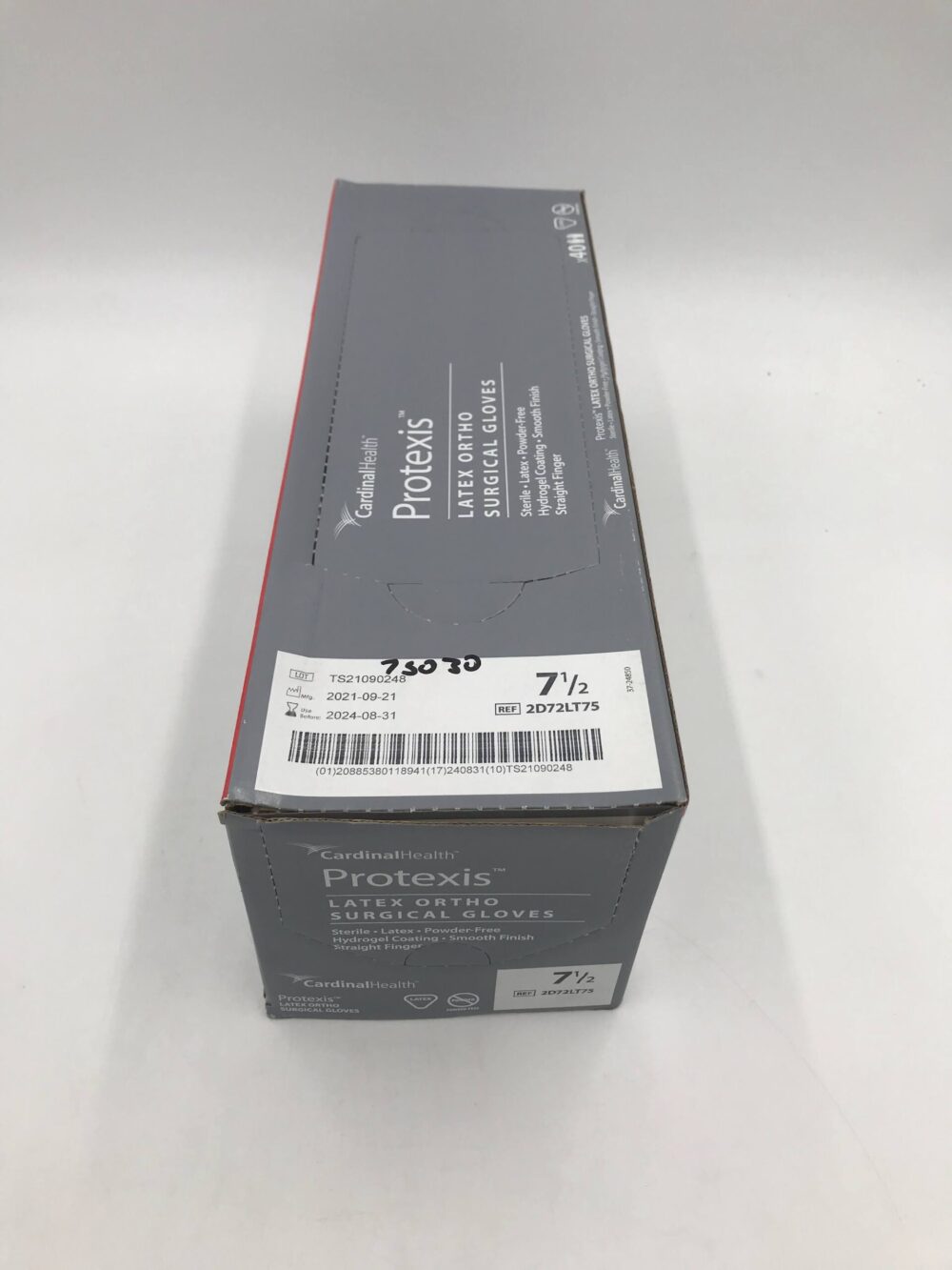 Glove, Surgical, Powder-Free (PF), Latex, Hydrogel Coating, Brown, Size 7.5, 40 pr/bx, 4 bx/cs (Continental US Only)