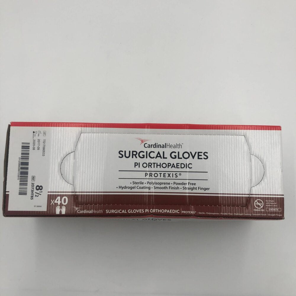 Protexis PI Orthopaedic Surgical Gloves with Hydrogel Coating, Brown, Size 8.5, Powder-Free, Latex-Free, Sterile, 40 pr/bx, 4 bx/cs (Continental US Only)