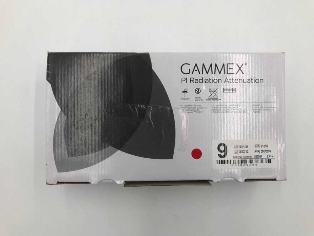 Radiation Reducing Gloves, Gammex PI Radiation Attenuation, Size 9.0, 5pr/cs