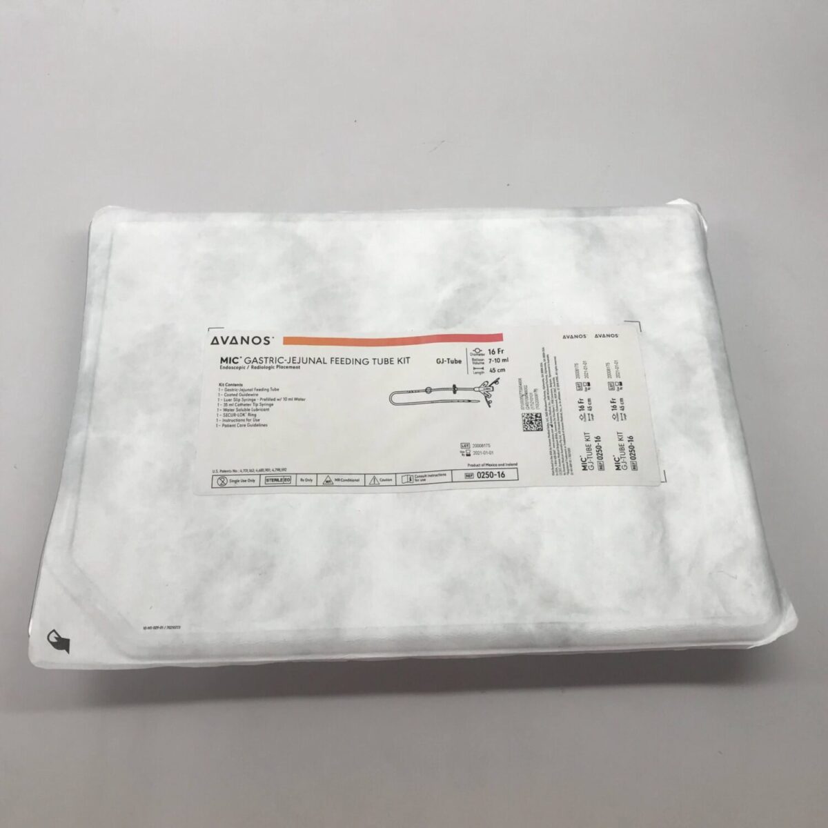 Feeding Tube Kit, Endoscopic/Radiologic Placement, 16FR, 45cm, 1 ea/cs (US Only) (Authorized Distributor Sub-Agreement Required - See Manufacturer Details Page)