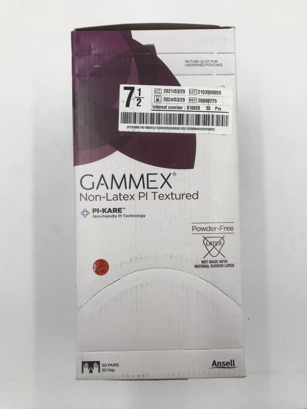 Surgical Gloves, Size 7_, Powder Free, White, Sterile, 50 pr/bx, 4 bx/cs (US Only)