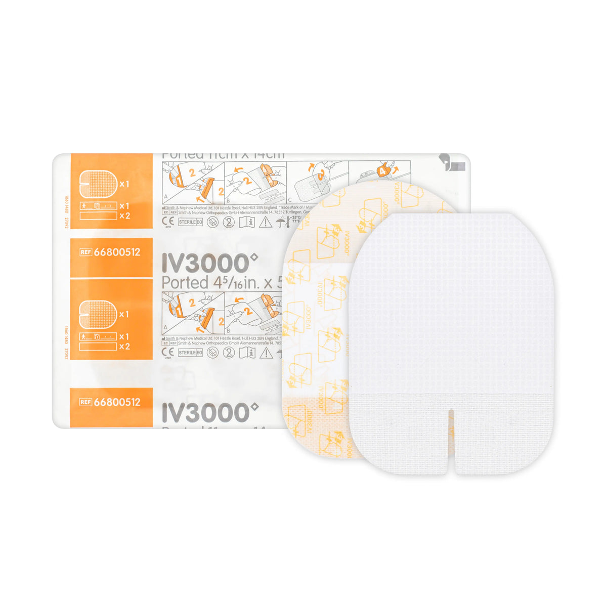 IV3000 Ported, PICC/Midline, 11cmX14cm, 25/bx, 5bx/cs (US Only)