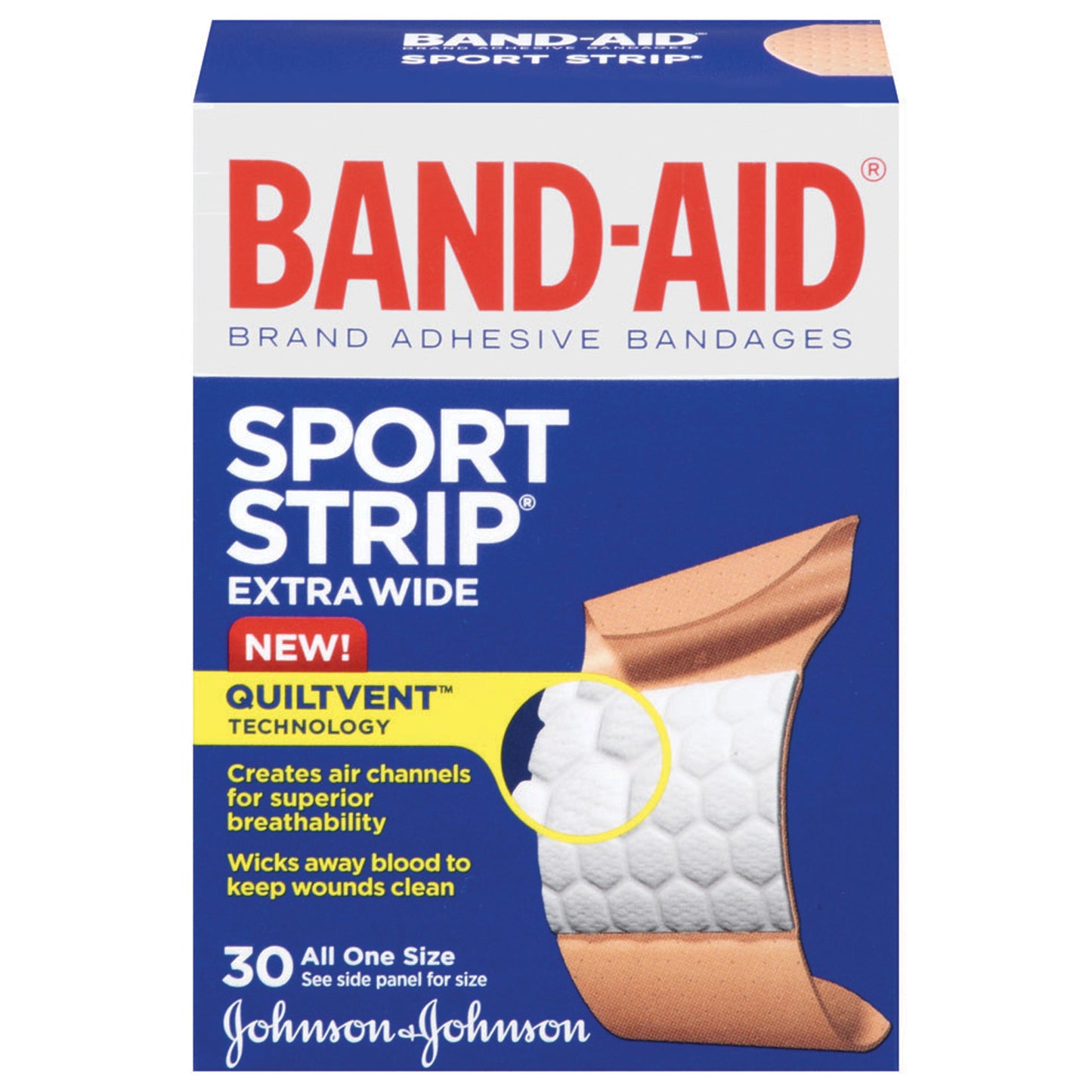 Adhesive Bandage, X-Wide All One Size, 30/bx, 24 bx/cs