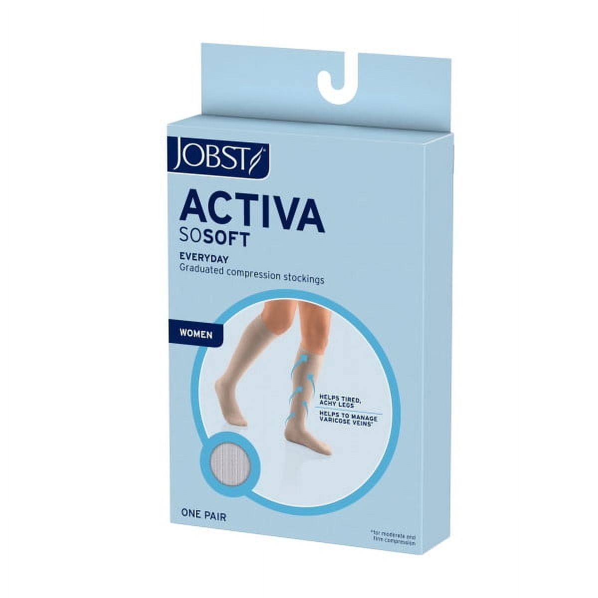 Activa, soSoft,Brocade, 8-15, Knee High, Closed Toe, Black, X-Large, 1/pr (Continental US Only)