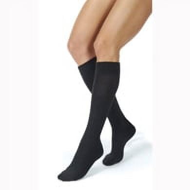 Compression Sock, Knee High, 20-30 mmHG, Closed Toe, Cool Black, Medium (Continental US Only)