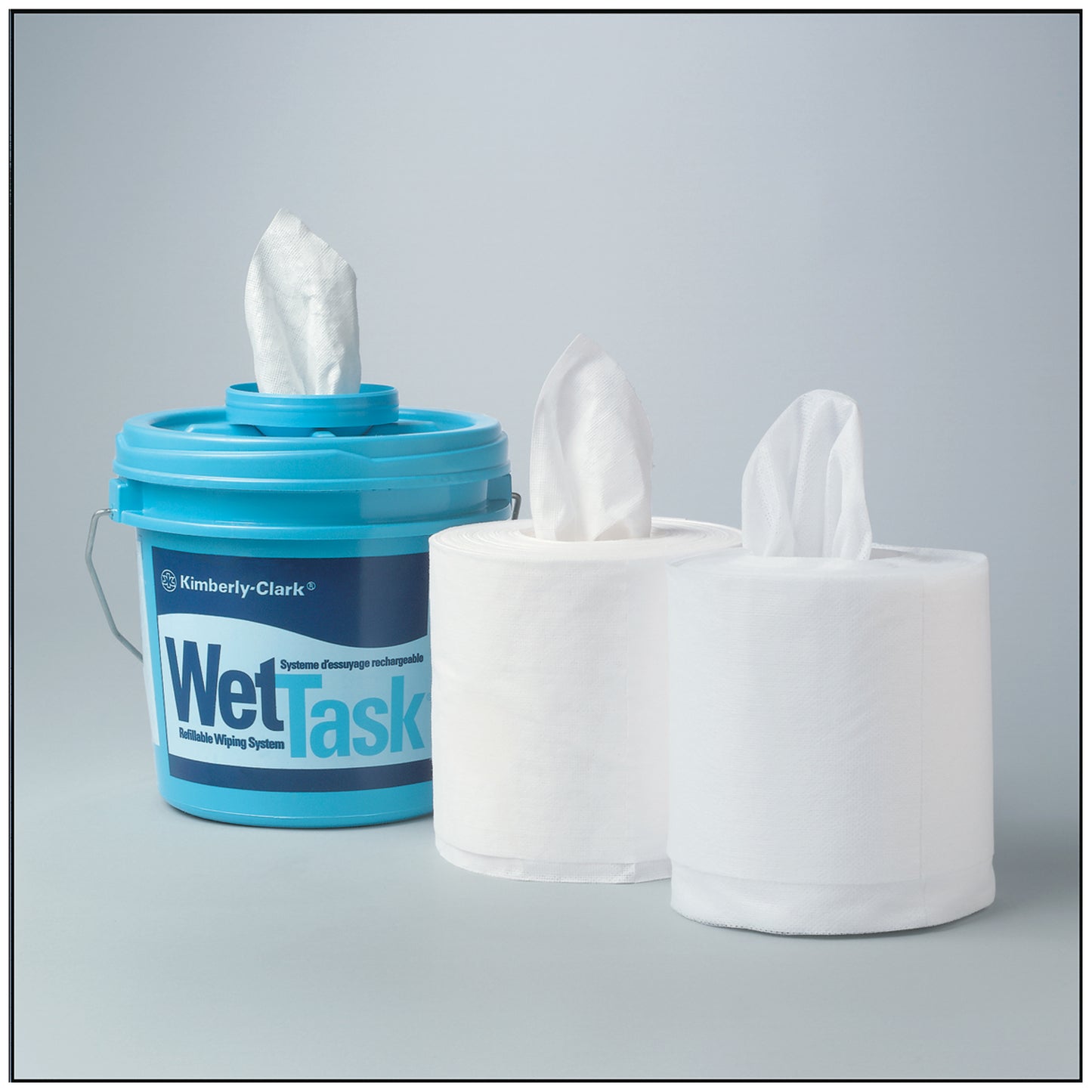 KimTech Prep Wipers For Disinfectant & Sanitizers, 12" x 12_", White, To Be Used With WETTASK Refillable Wiping System, 90/rl, 6 rl/cs (Products cannot be sold on Amazon.com or any other 3rd party site) (US Only)