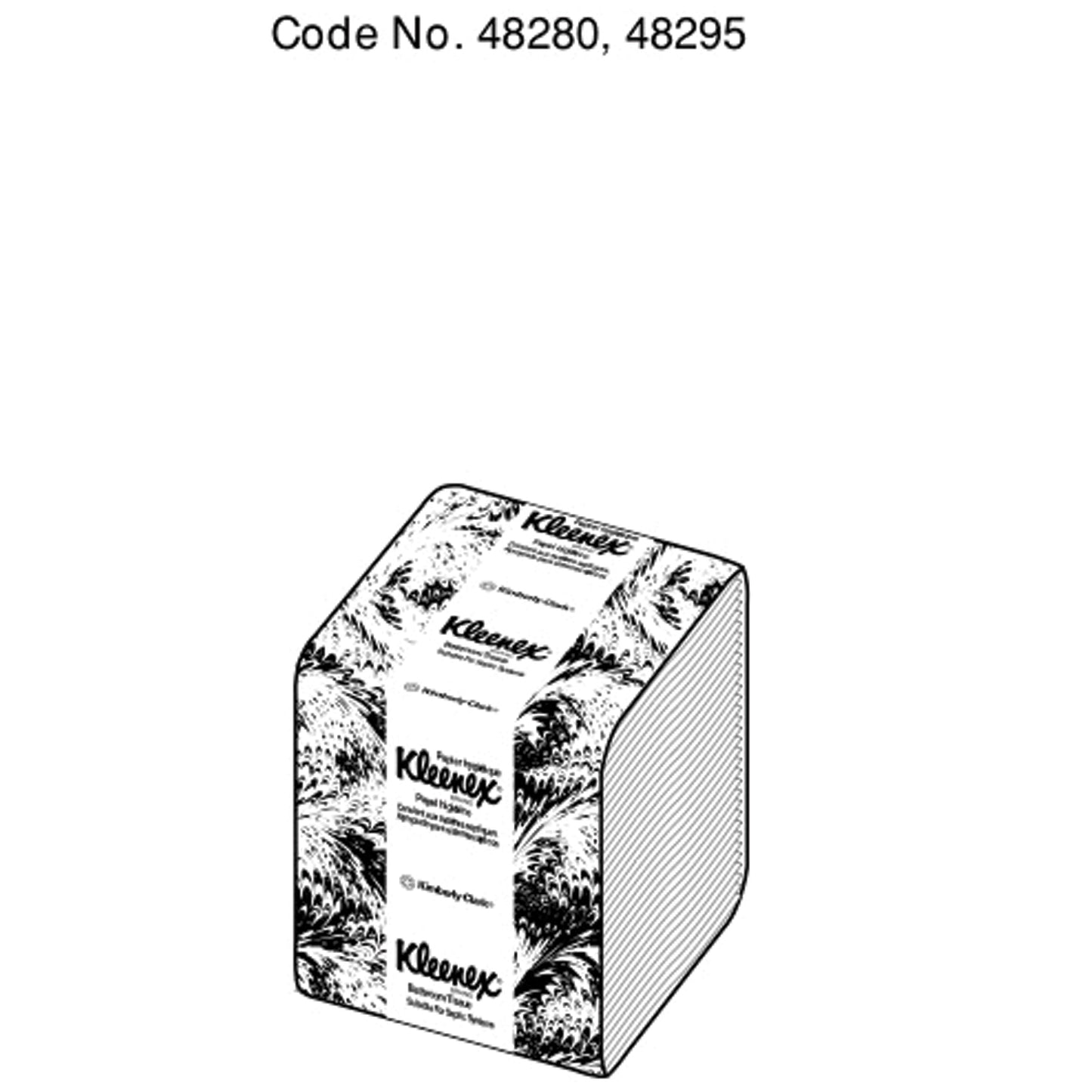 Bathroom Tissue, 4_" x 8.3", White, 250 sheets/pk, 36 pk/cs
