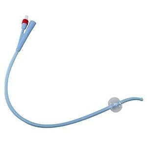 Urethral Urinary Foley Catheter, 5mL, Silicone, Council Tip, 2-Way, 20FR, 10/pk, 1 pk/ctn (Continental US Only)