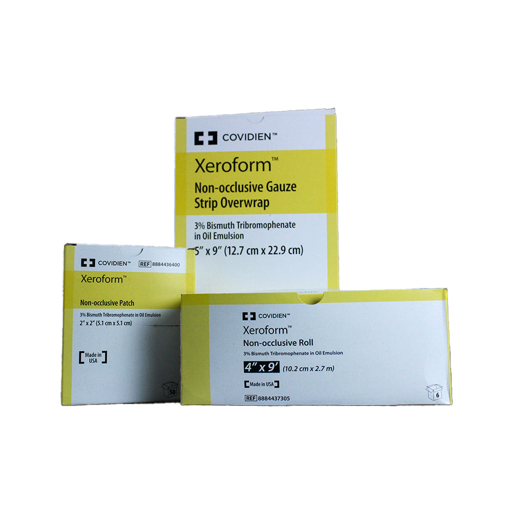 Xeroform Non-Occlusive Oil Emulsion Dressing, 4" x 3yd Roll, Disposable, Latex-Free, Sterile, 6/bx 6 bx/cs (Continental US Only)