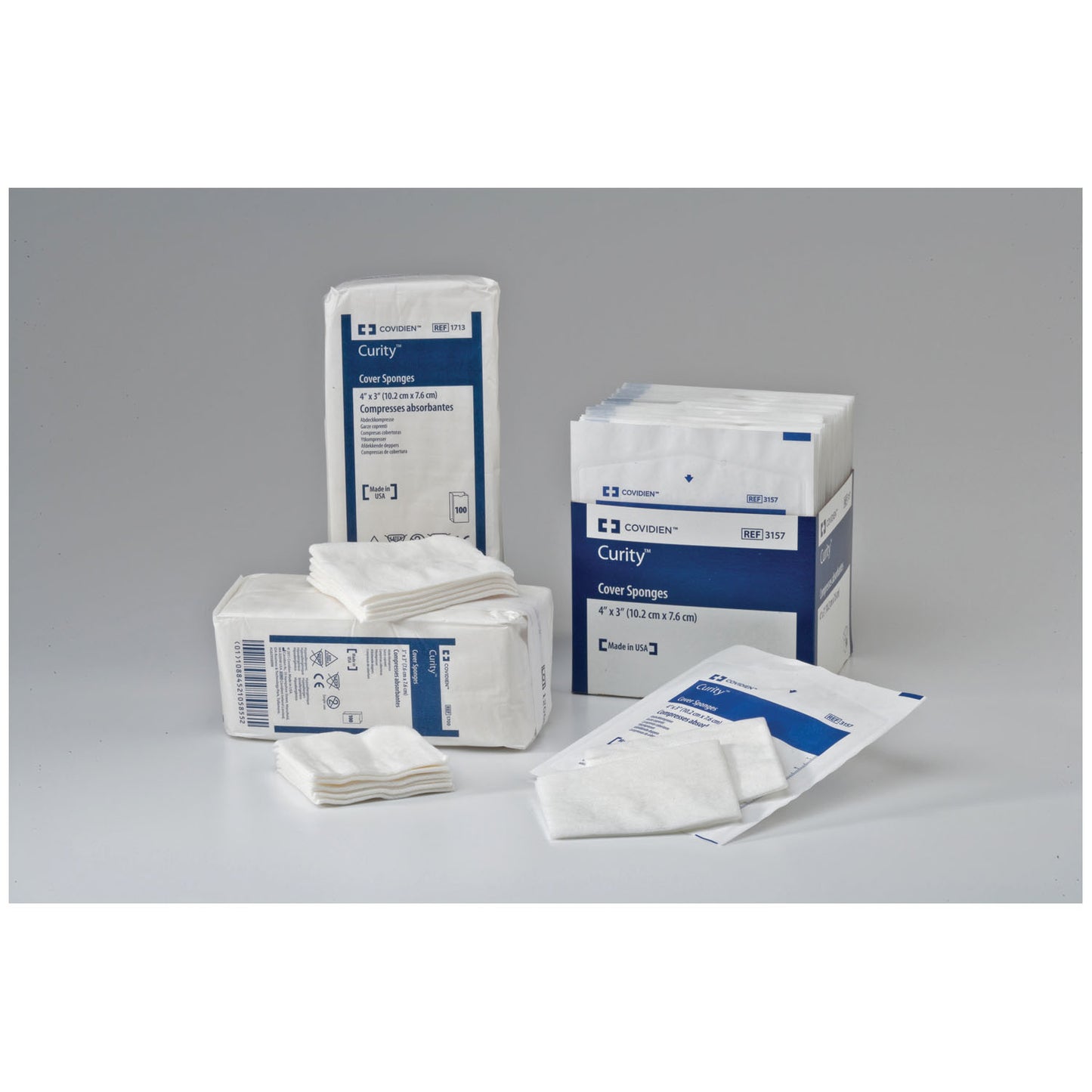 Cover Sponge, Sterile 2s in Peel-Back Package, 4" x 3", 50/bg, 24 bg/cs (Continental US Only)