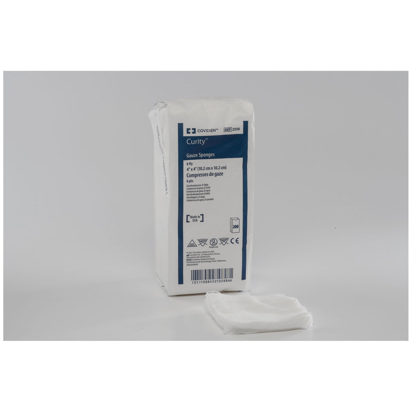 Gauze Sponge, 2" x 2", 12-Ply, Non-Sterile, Bulk, 200/bg, 40 bg/cs (36 cs/plt) (Continental US Only)