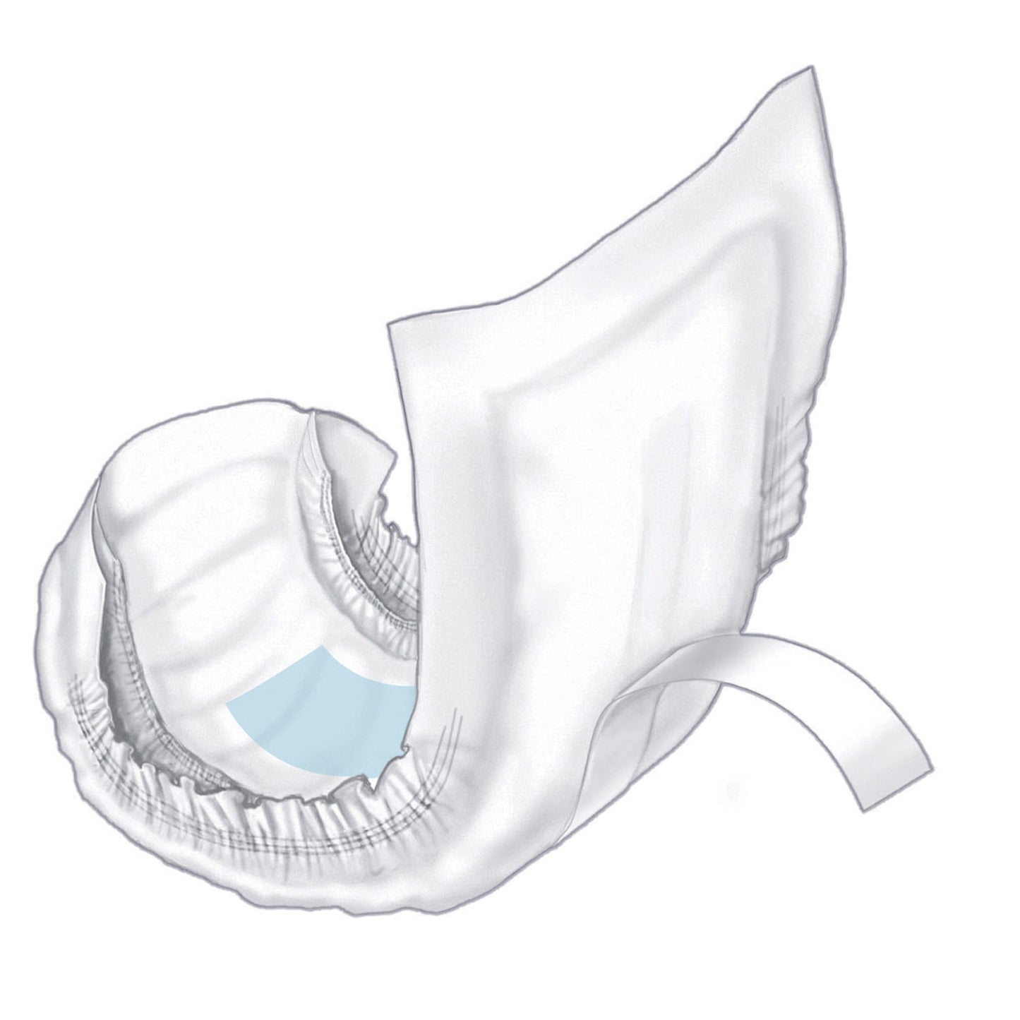 Undergarment Guard, Super Absorbency, 6_" x 13", 14/bg, 6 bg/cs