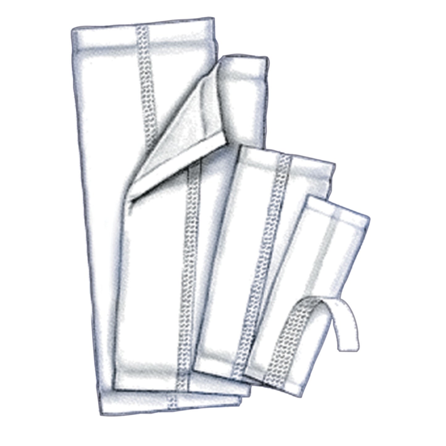 Insert Pad, 6_" x 17", Adhesive Strip, White, 100/cs