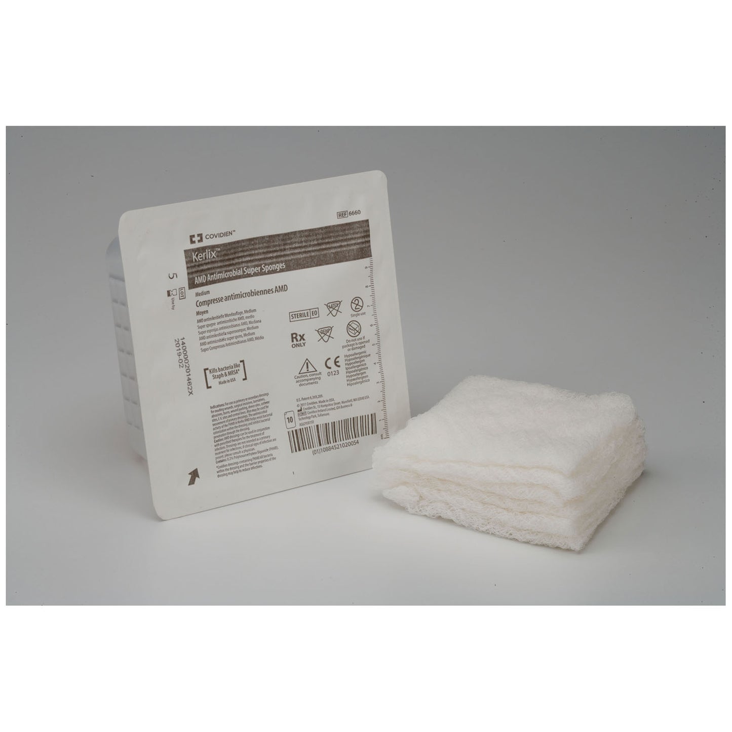 Sponges, 6" x 6_", Medium, Sterile 10s in Plastic Pouch Package, 480/cs (Continental US Only)