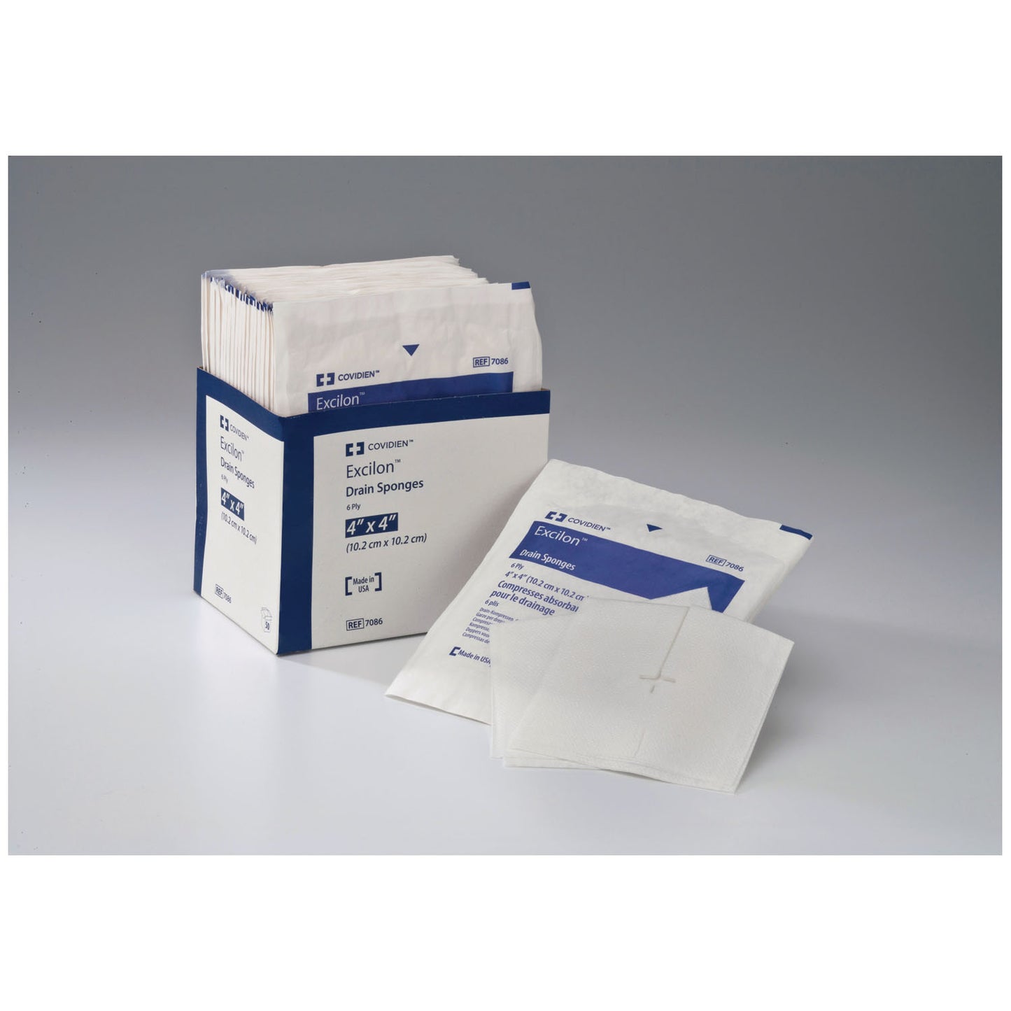 Drain Sponge, 4" x 4", Sterile 2s, 6-Ply, 50/tray, 12 tray/cs (Continental US Only) (Item on Manufacturer Backorder Inventory Limited when Available)