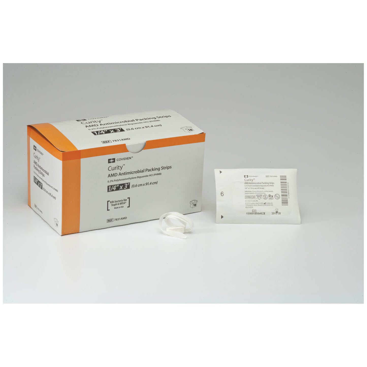 Packing Strips, 1" x 1 yd, Sterile 1s in Peel Back Package, 10/bx, 5 bx/cs (Continental US Only)