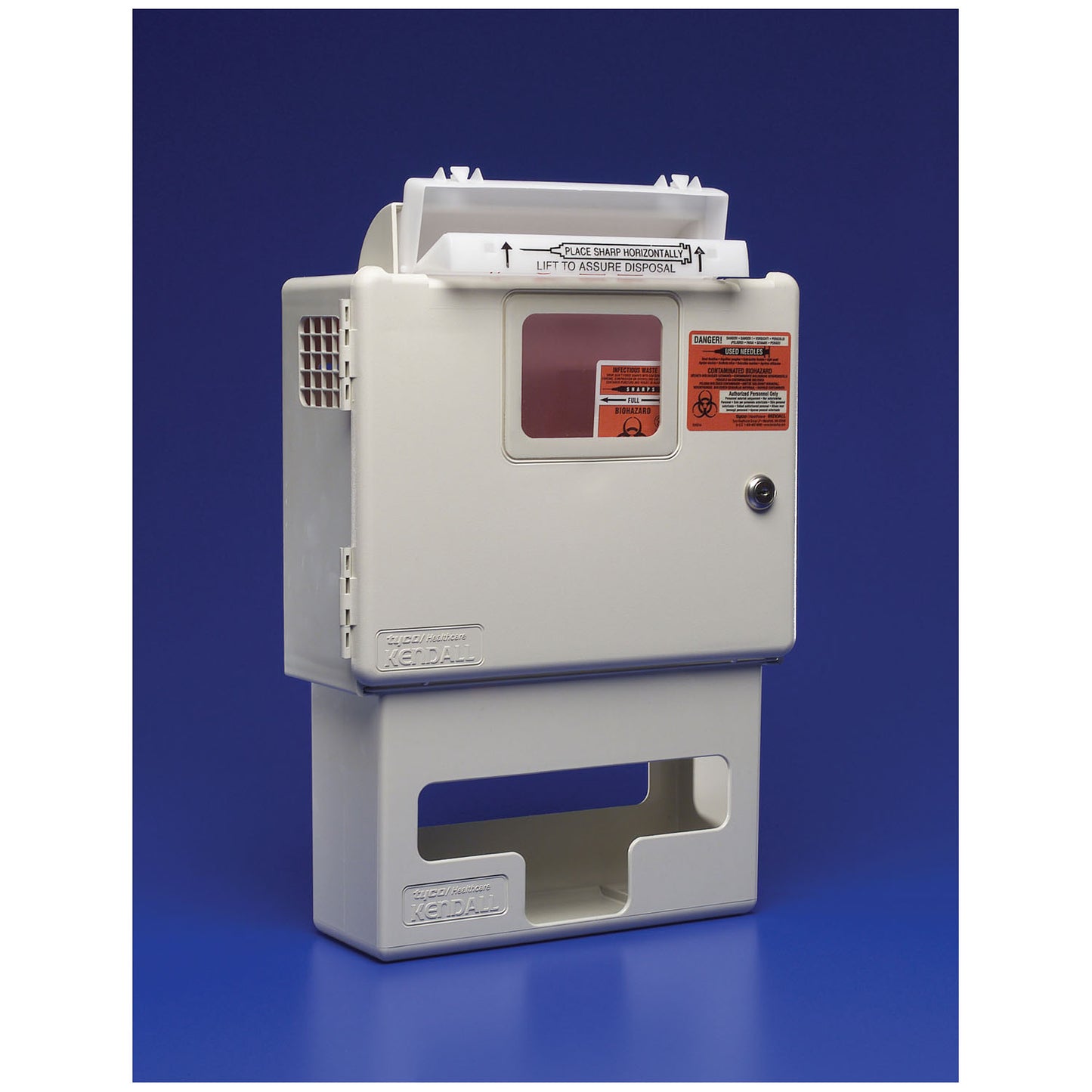 SharpStar Container Wall Enclosure & Glove Dispenser, 1/cs