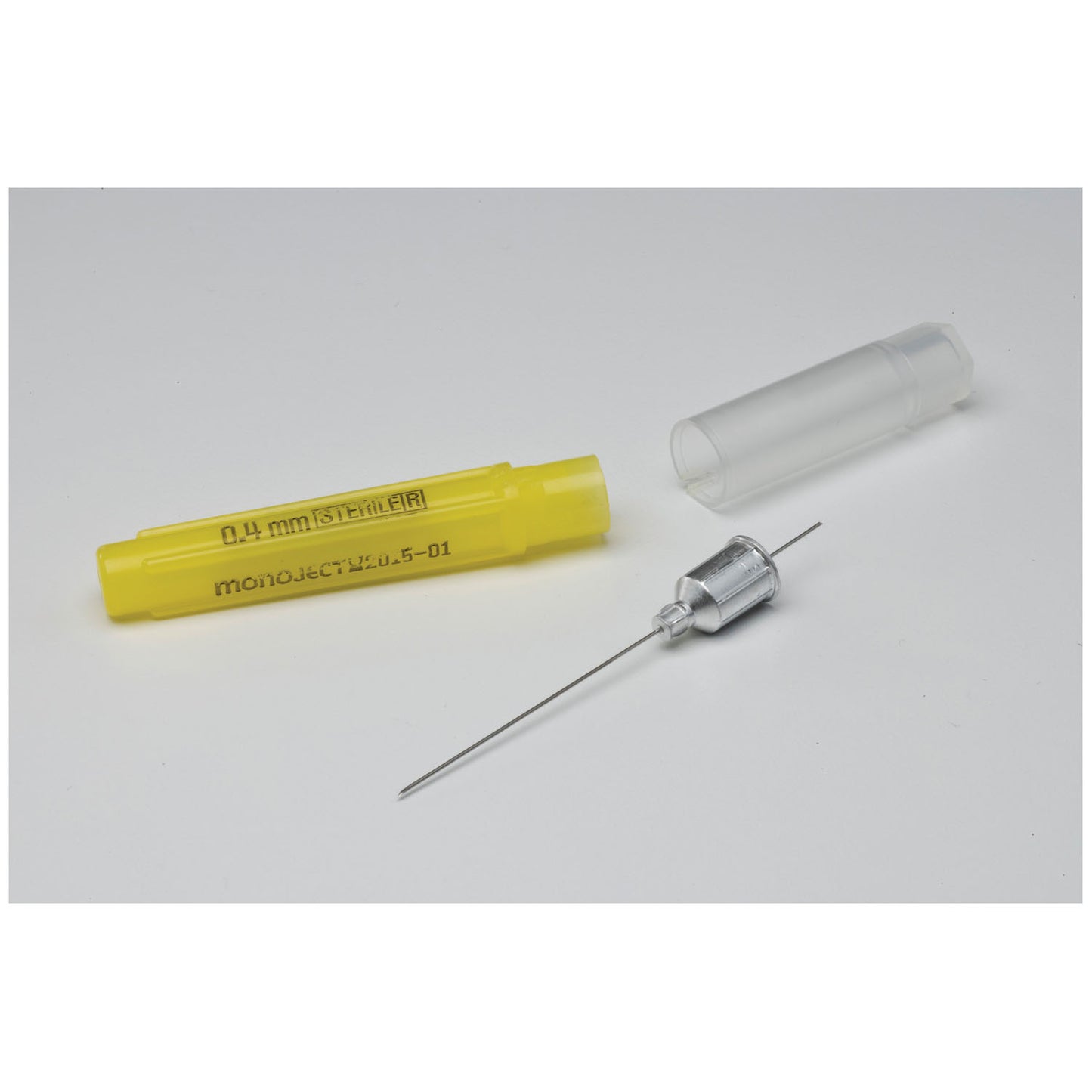 Metal Hub Dental Needle, 25G Short, 1" (26mm), Red, Sterile, 100/bx, 10 bx/cs (Continental US Only)