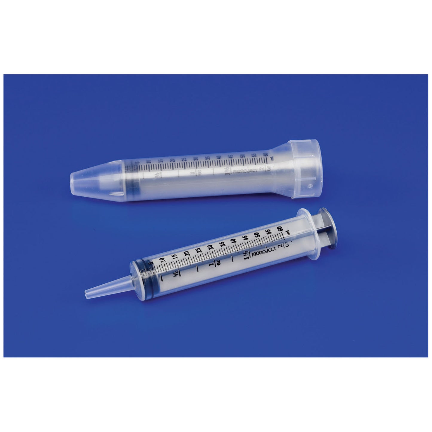 Syringe Only, 60mL, Toomey Tip, 5cc & _ oz Increment Graduations, 20/bx, 5 bx/cs (Continental US Only)