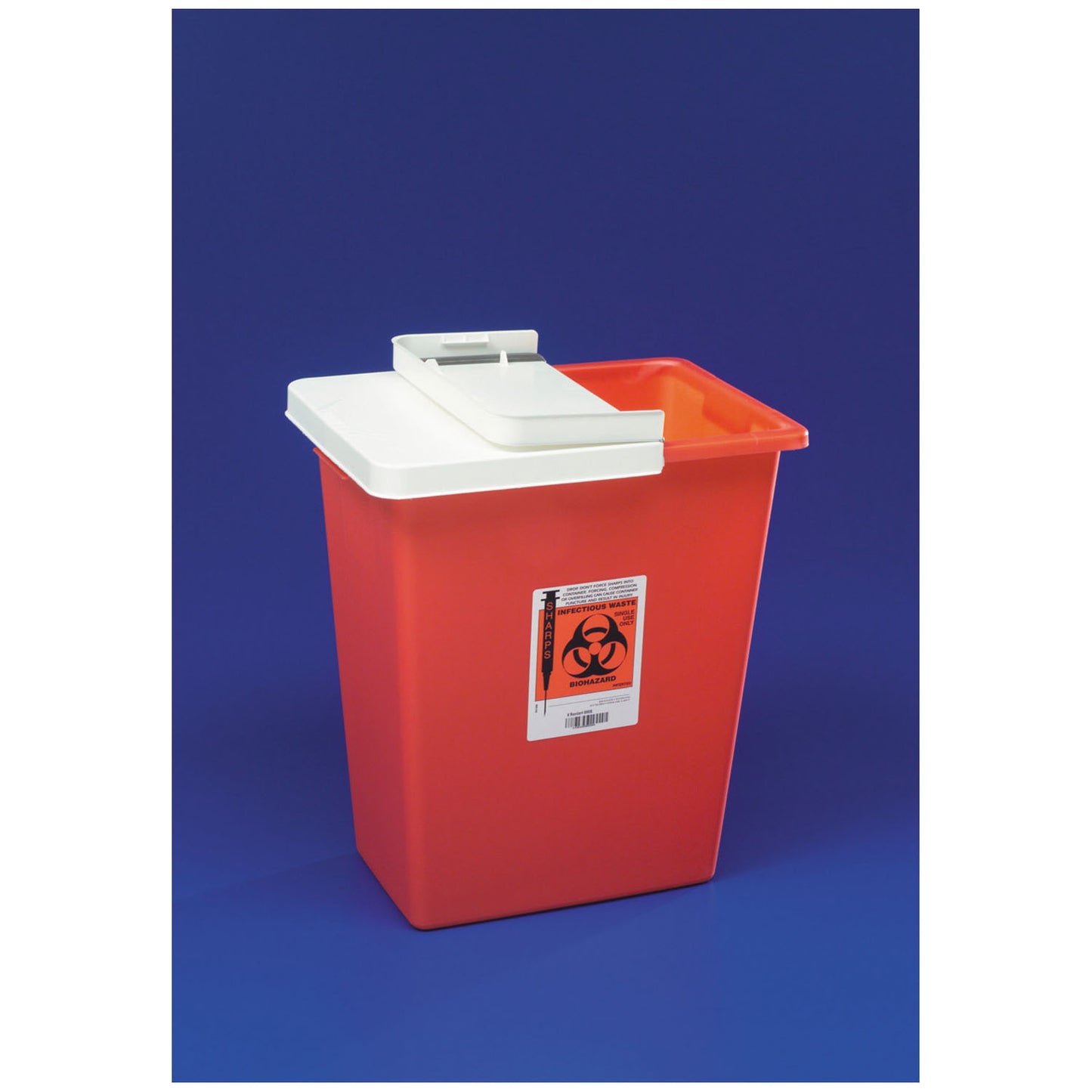 Container, 12 Gal Red, Sealing, Gasket Hinged Lid, 10/cs (Continental US Only)