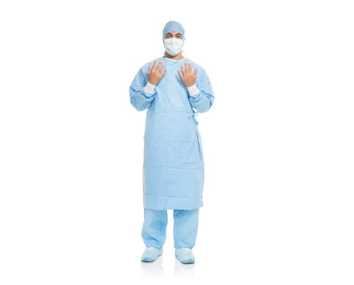 Aero Blue Surgical Gown, X-Long, XX-Large, Handi-Bin, Non Sterile, 360/cs (US Only)