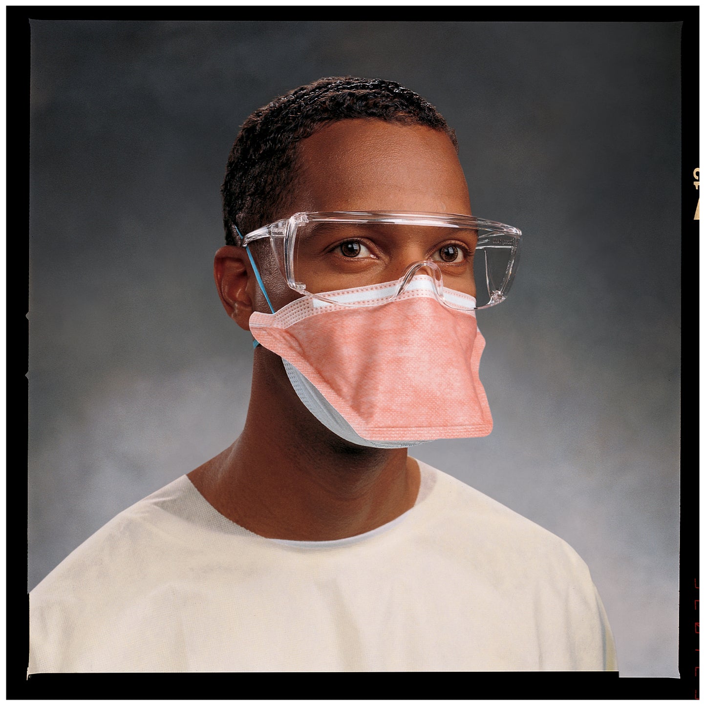 Filter Respirator & Surgical Mask, Polyurethane Headband, Small Size, Orange, 35/pkg, 6 pkg/cs (US Only) (Item is Non-Returnable)