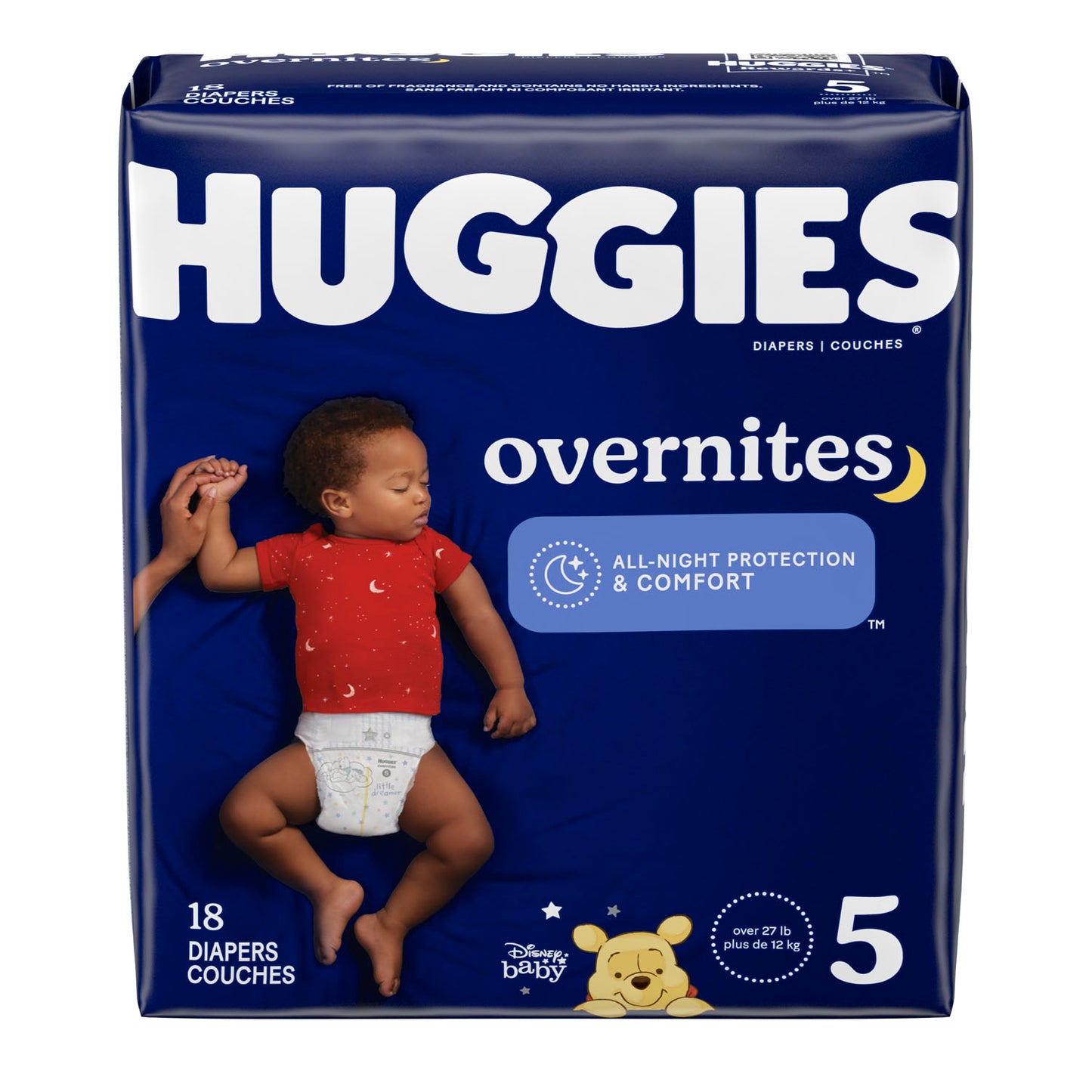 Overnites, Size 5, Jumbo Pack, 18/pk, 4 pk/cs