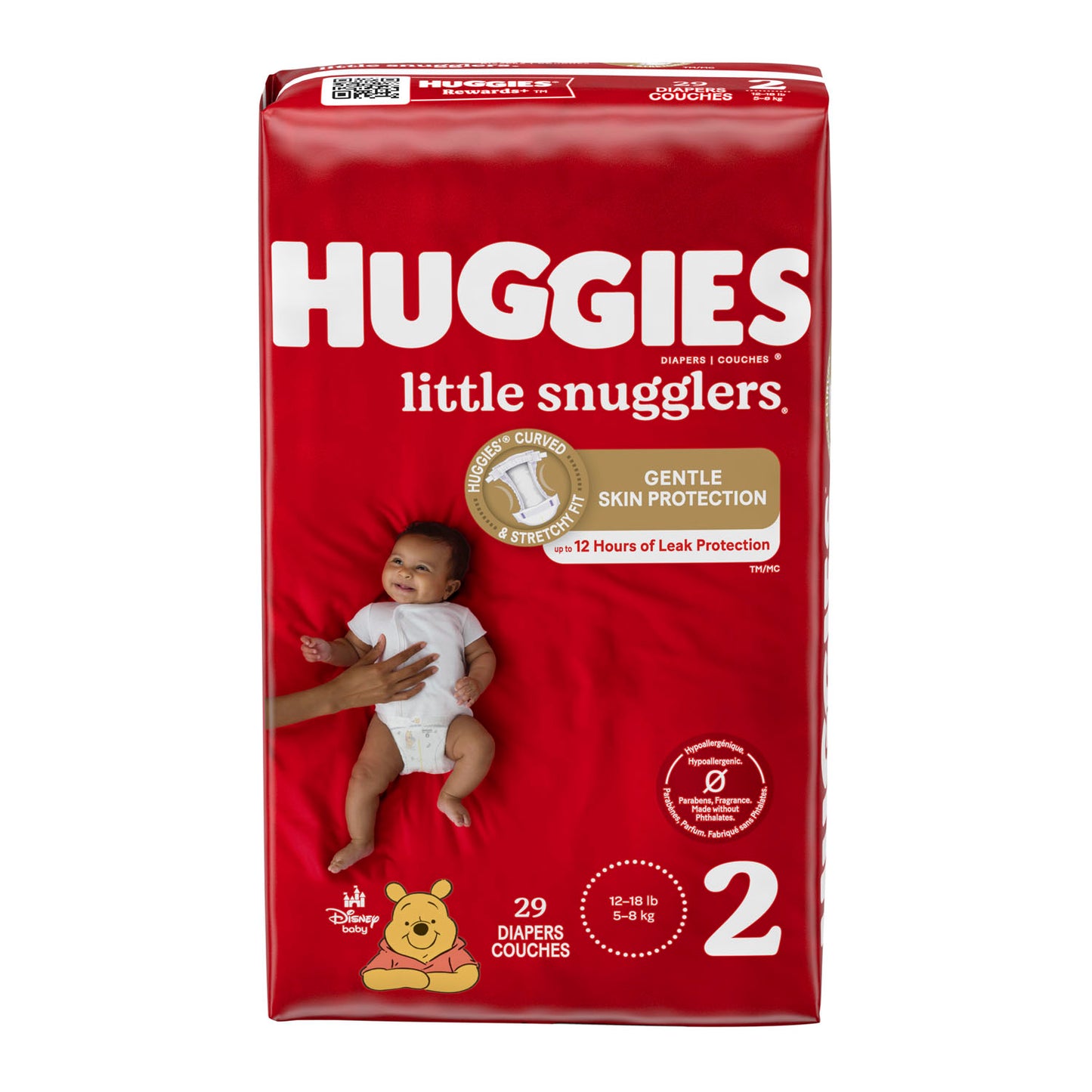 Little Snugglers, Size 2, Jumbo Pack, 29/pk, 4 pk/cs