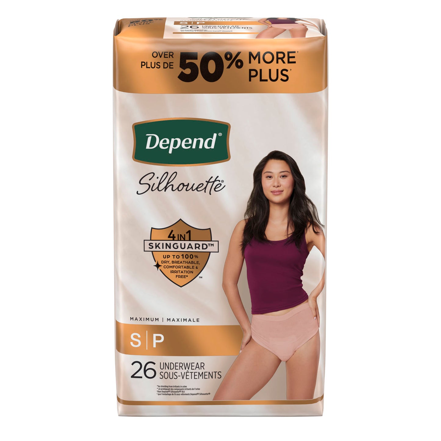Silhouette Underwear, Maximum Absorption, Women, Small, 26/pk, 2 pk/cs (Products cannot be sold on Amazon.com or any other 3rd party site)