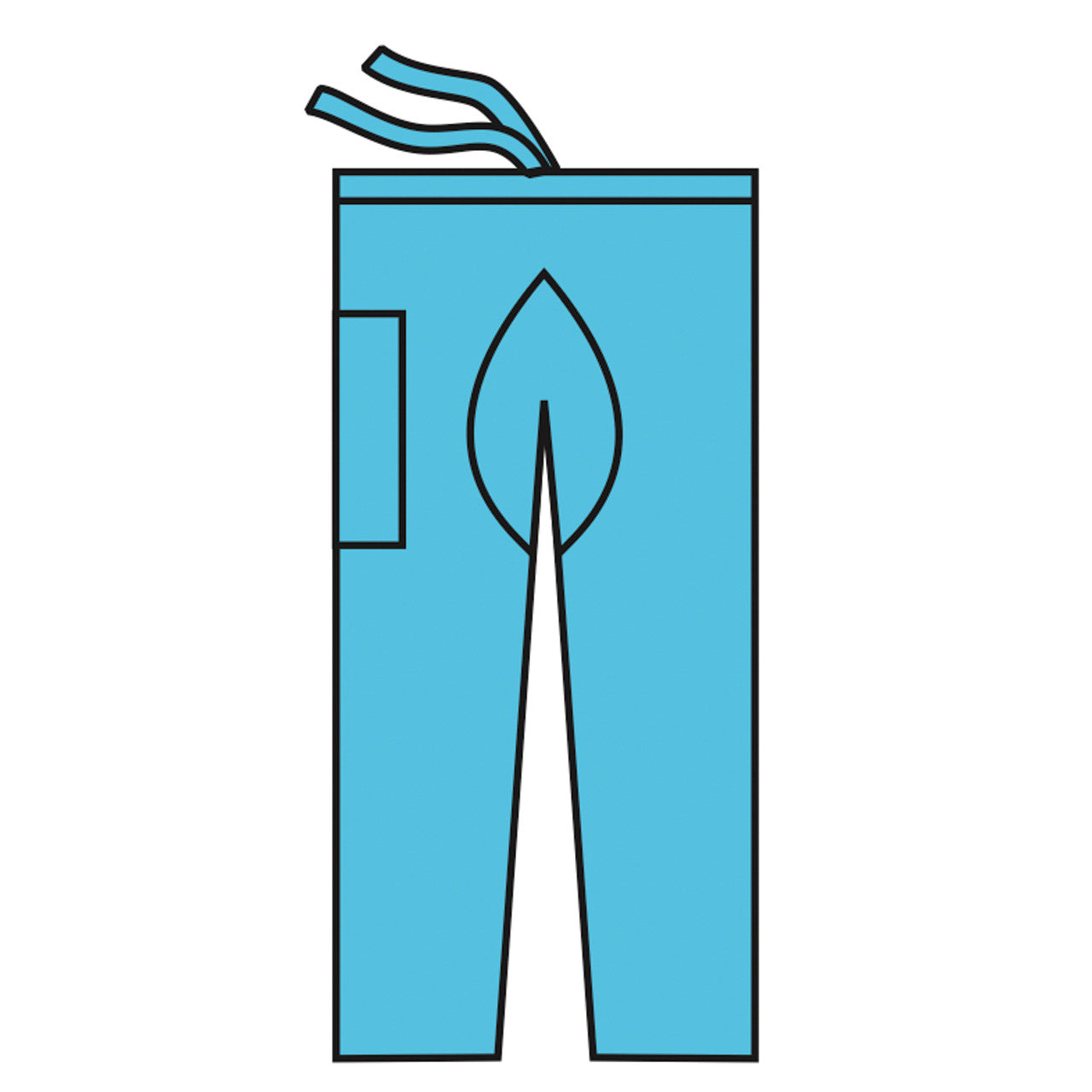 Scrub Pants, Drawstring, Blue, X-Large, 48/cs (US Only)