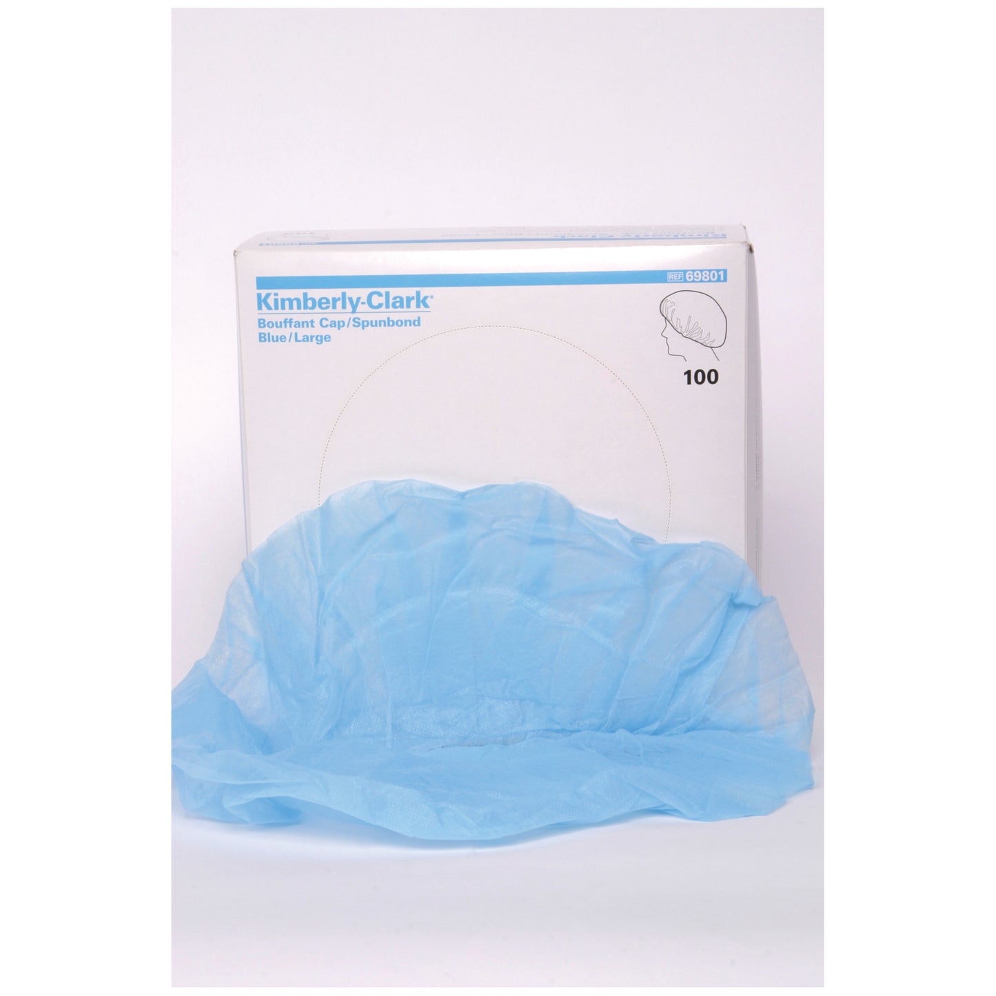 Bouffant Cap Spunbound, Blue, Large (24"), 100/ctn, 5 ctn/cs (US Only)