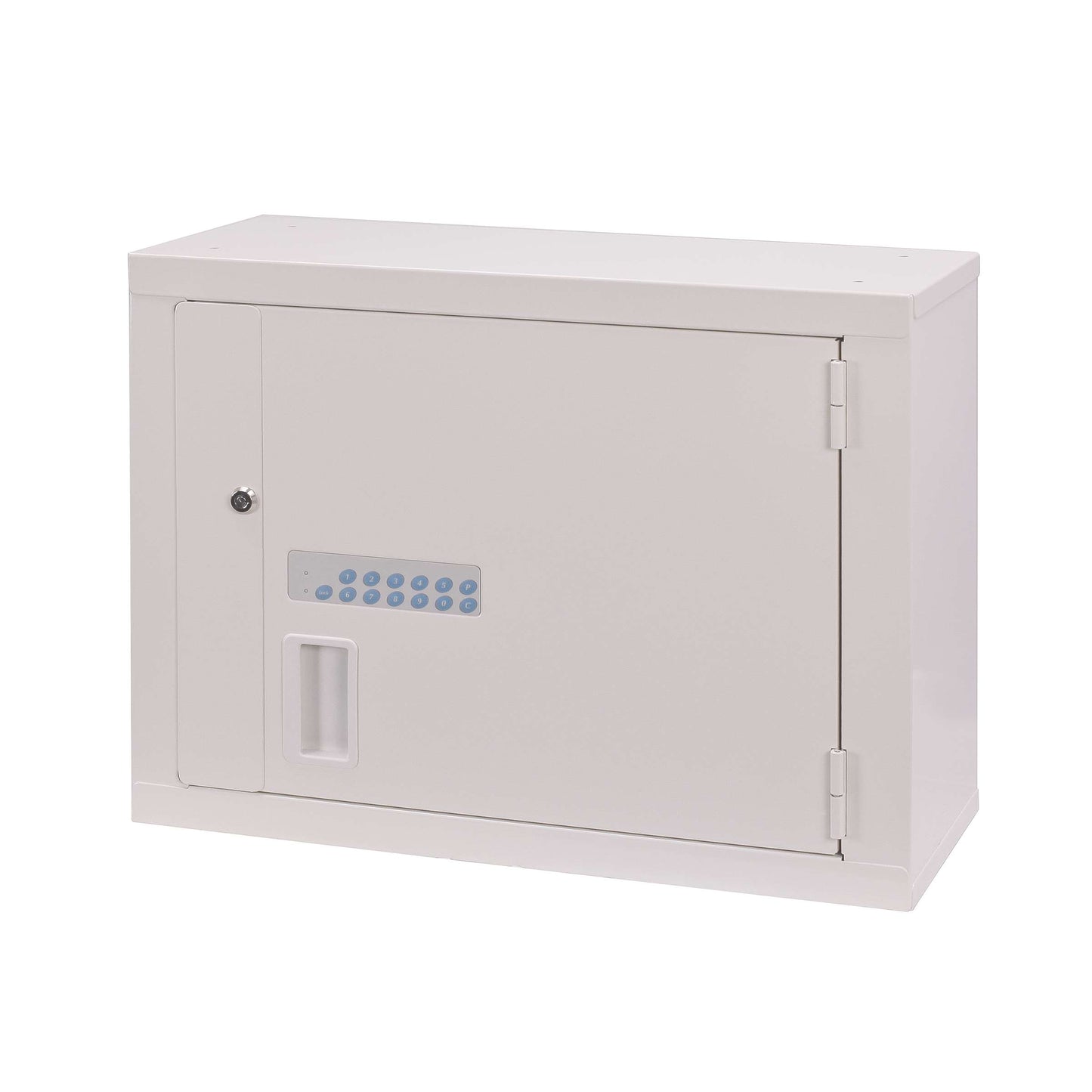 High Security Cabinet, Proximity Reader, 1 Fixed Shelf & 1 Adjustable Shelf, 24" x 10" x 18", Beige (DROP SHIP ONLY)