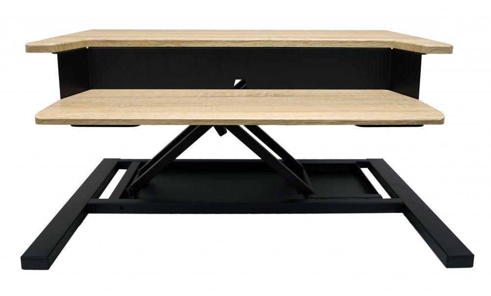 Standing Desk Converter, 32", Overall: 32"W x 23.5"D x 5.25" to 15.5"H, Weight Capacity 35lbs (DROP SHIP ONLY)