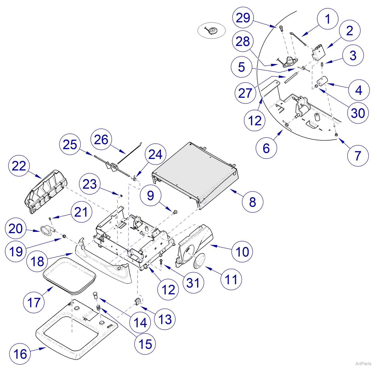 Bracket, Foot Extension Lock (US Only) (DROP SHIP ONLY) (Delivery Info Sheet Required)