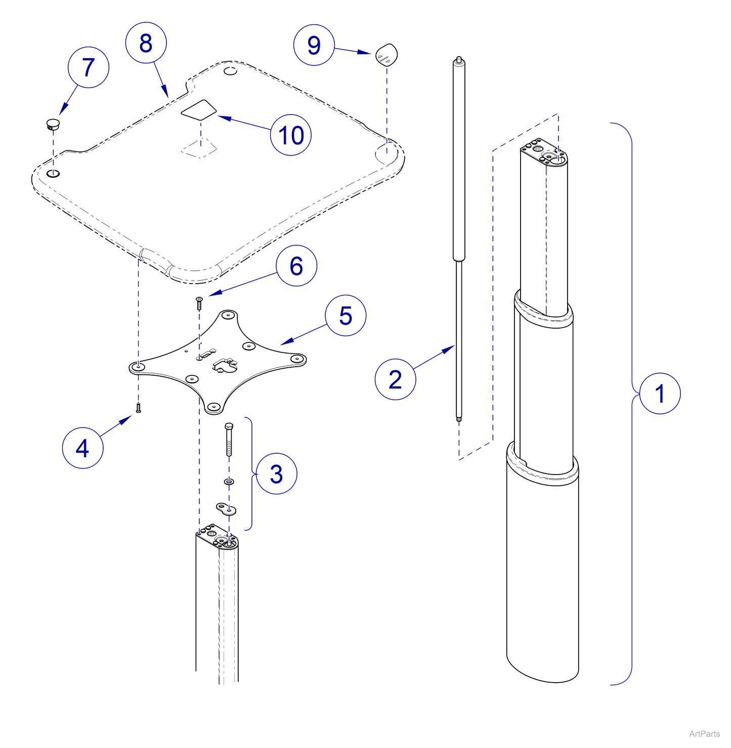 Rear Basket for Workstation (US Only) (DROP SHIP ONLY) (Delivery Info Sheet Required)