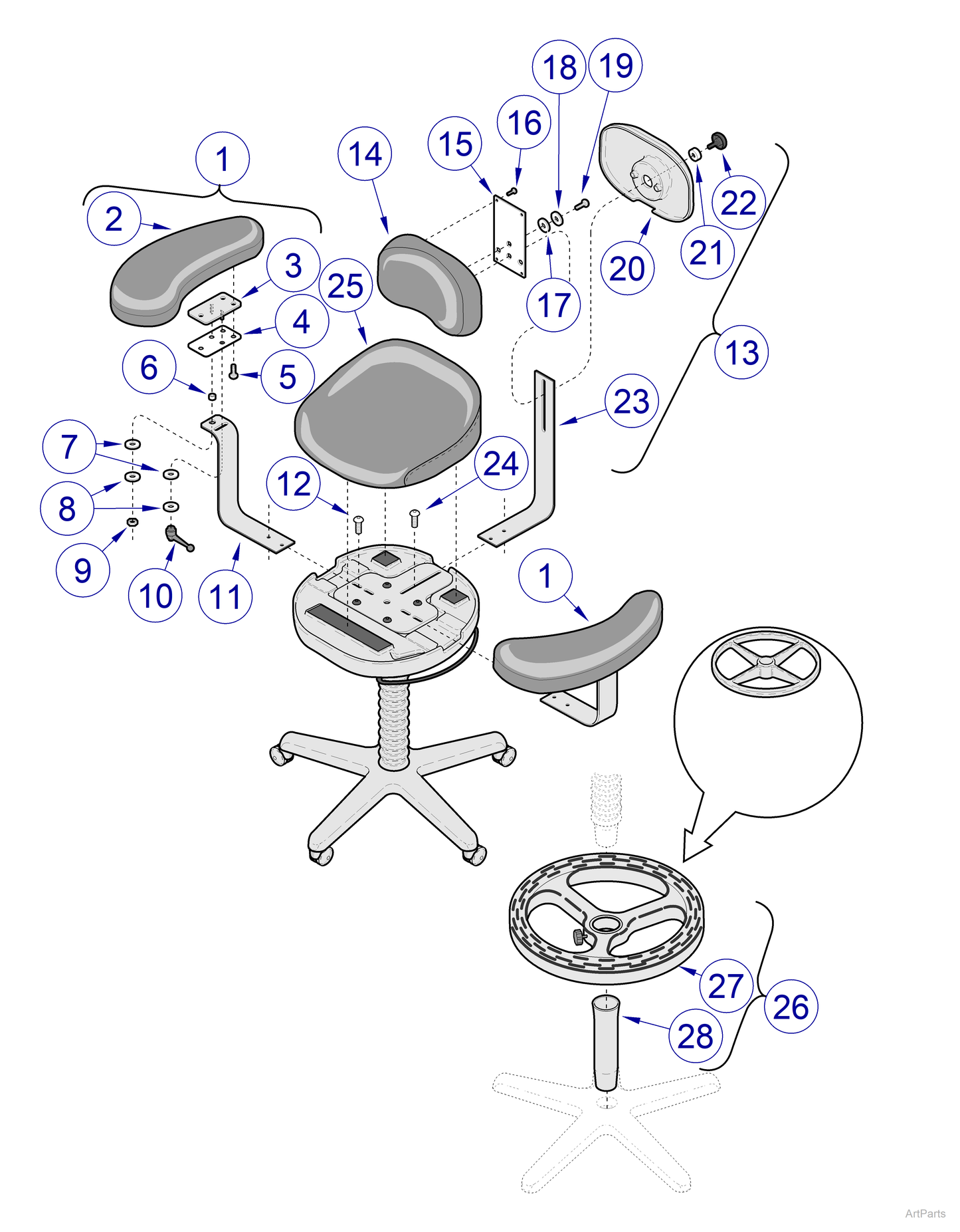 Plastic Washer (US Only) (DROP SHIP ONLY) (Delivery Info Sheet Required)