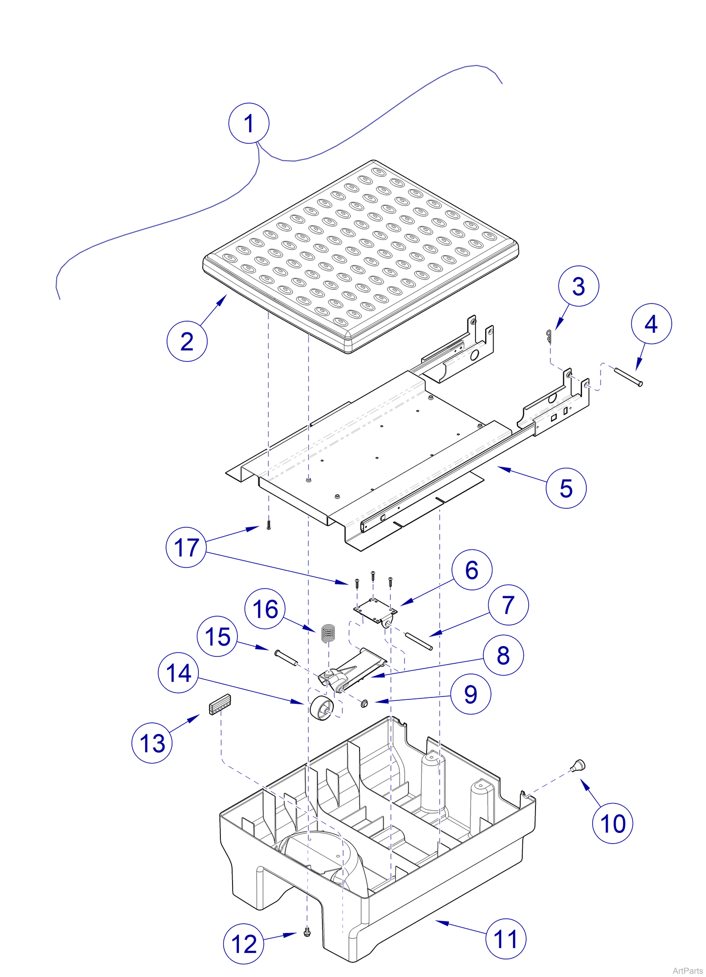 Step Trailing Arm, Mist (US Only) (DROP SHIP ONLY) (Delivery Info Sheet Required)