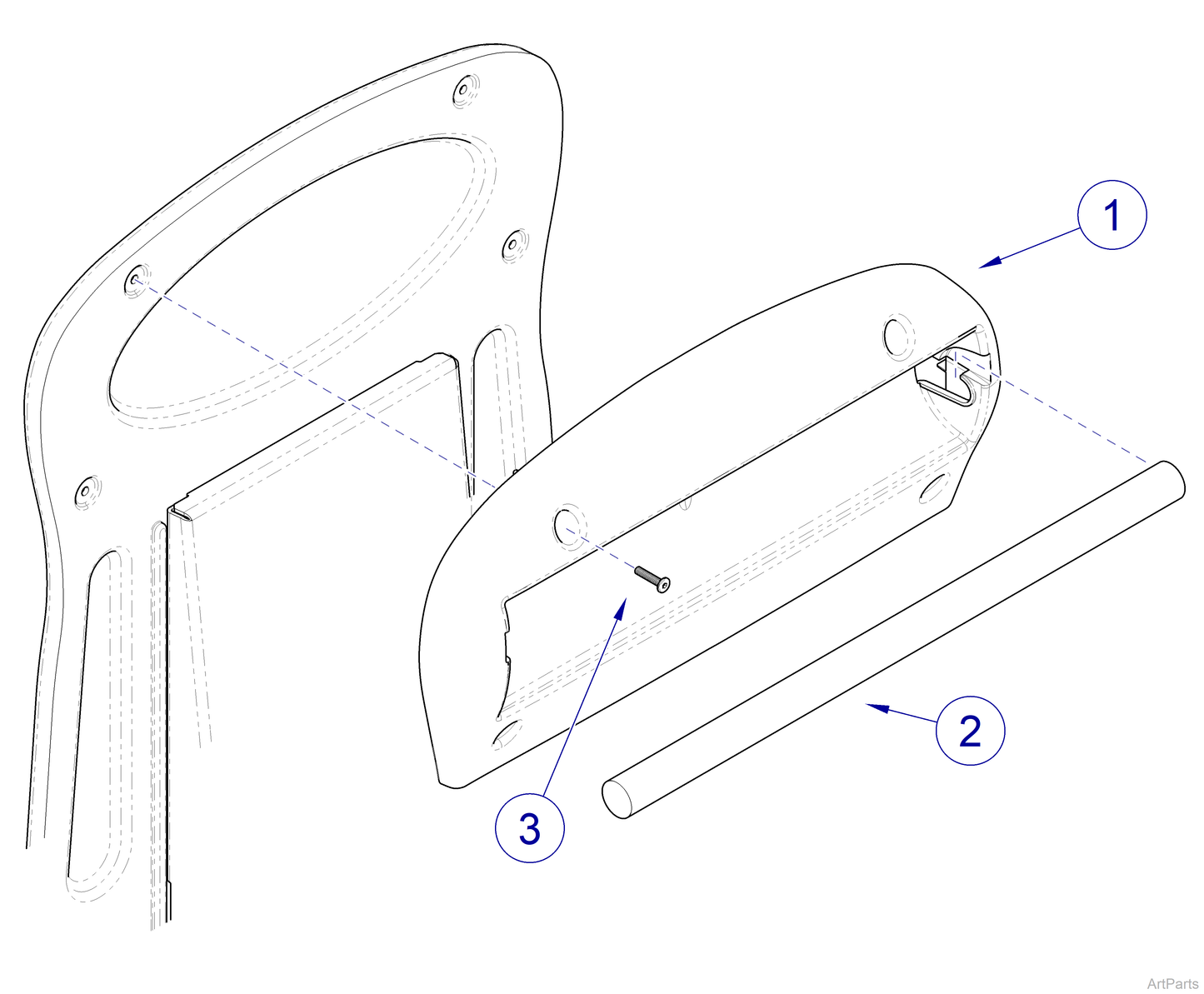 647 Paper Roll Holder (US Only) (DROP SHIP ONLY) (Delivery Info Sheet Required)