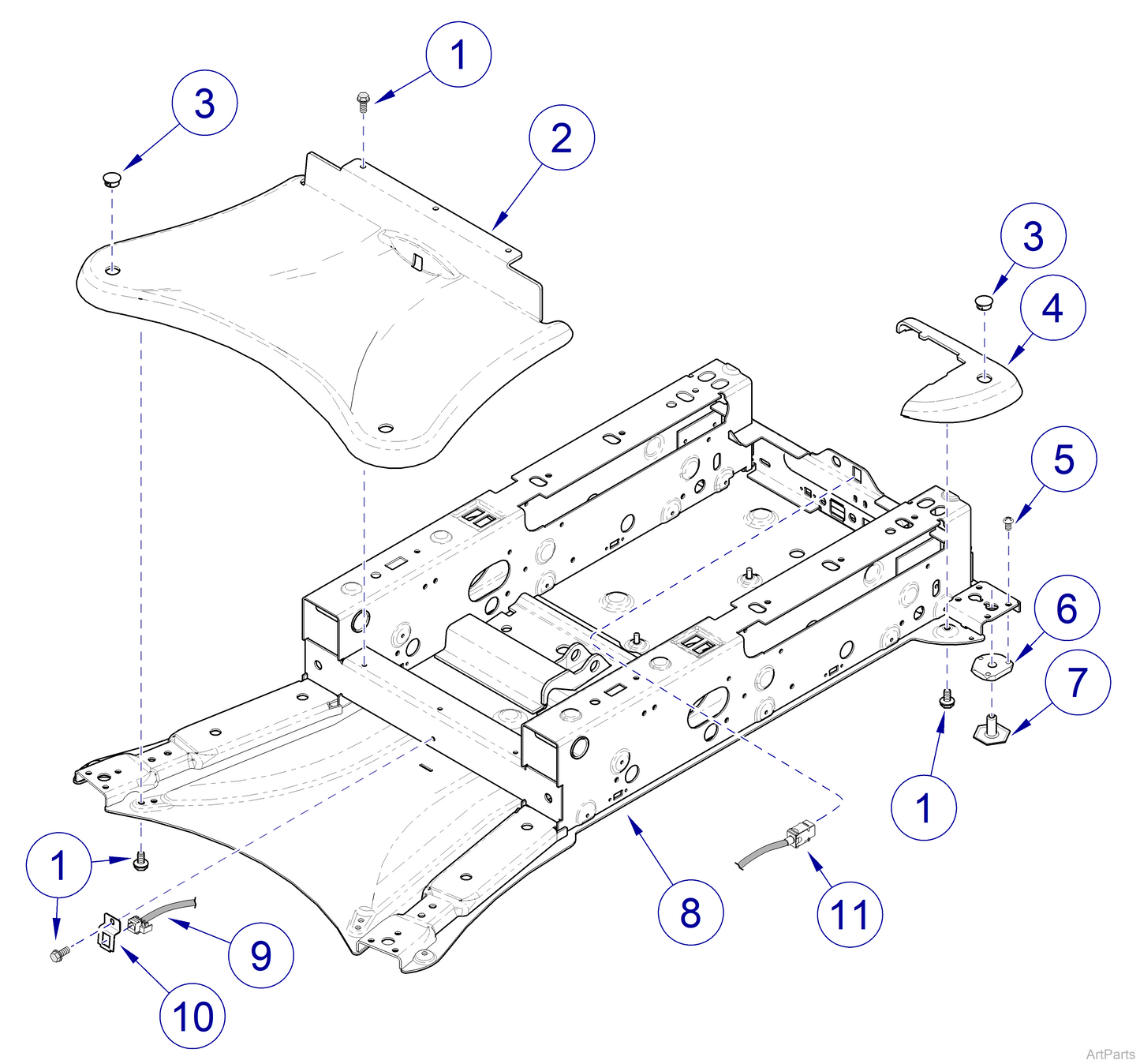 Screw, BUH, 0.250-20x0.500 Hex SOC BF (US Only) (DROP SHIP ONLY) (Delivery Info Sheet Required)