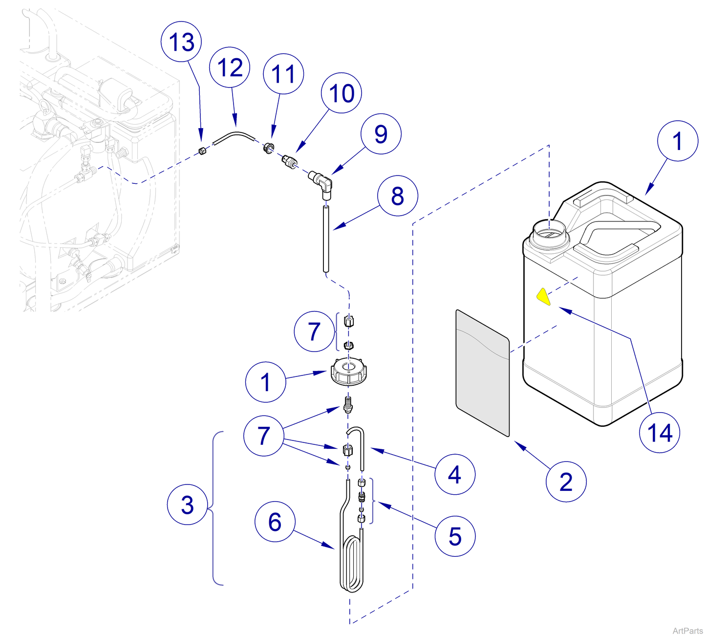 1/4" Male Connector (US Only) (DROP SHIP ONLY) (Delivery Info Sheet Required)