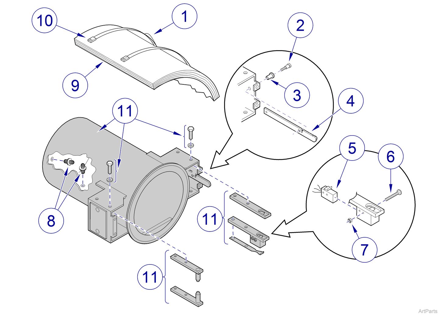 Latch Lever, M11 (US Only) (DROP SHIP ONLY) (Delivery Info Sheet Required)