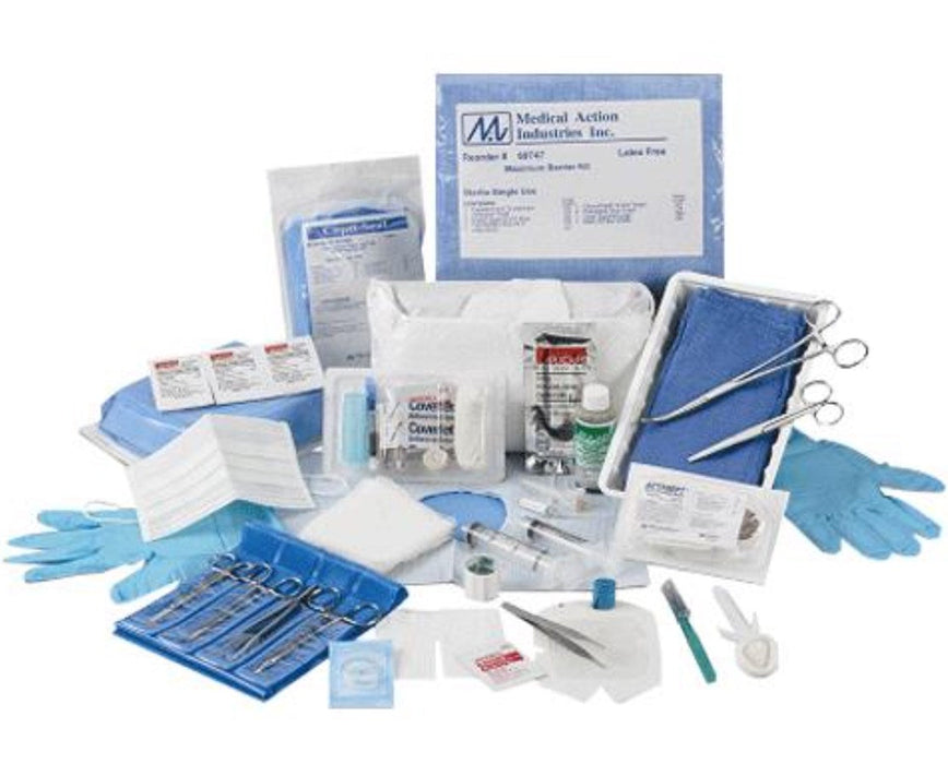 IV Start Kit, Includes: (1) 2 3/8" x 2 3/4" Dressing, (2) 2" x 2" 4-Ply Gauze, (1) 1ml Chloraprep, (1) 0.75" x 18" Transparent Tape, (1) 0.75" x 18" Rolled Blue Tourniquet, 100/cs