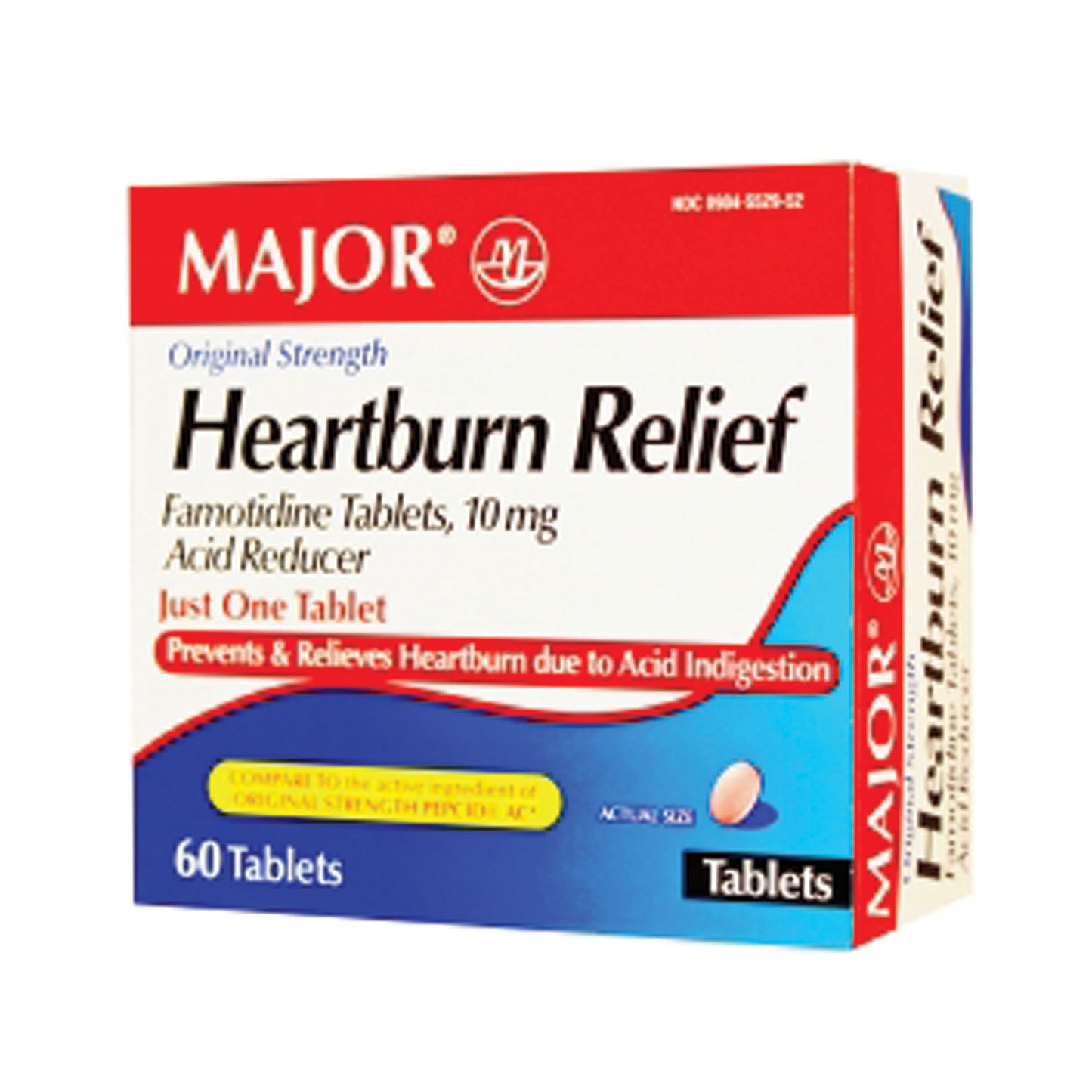 Heartburn Relief, Tablets, 60s, Compare to Pepcid AC, 24/cs, NDC# 00904-5529-52 (US Only)
