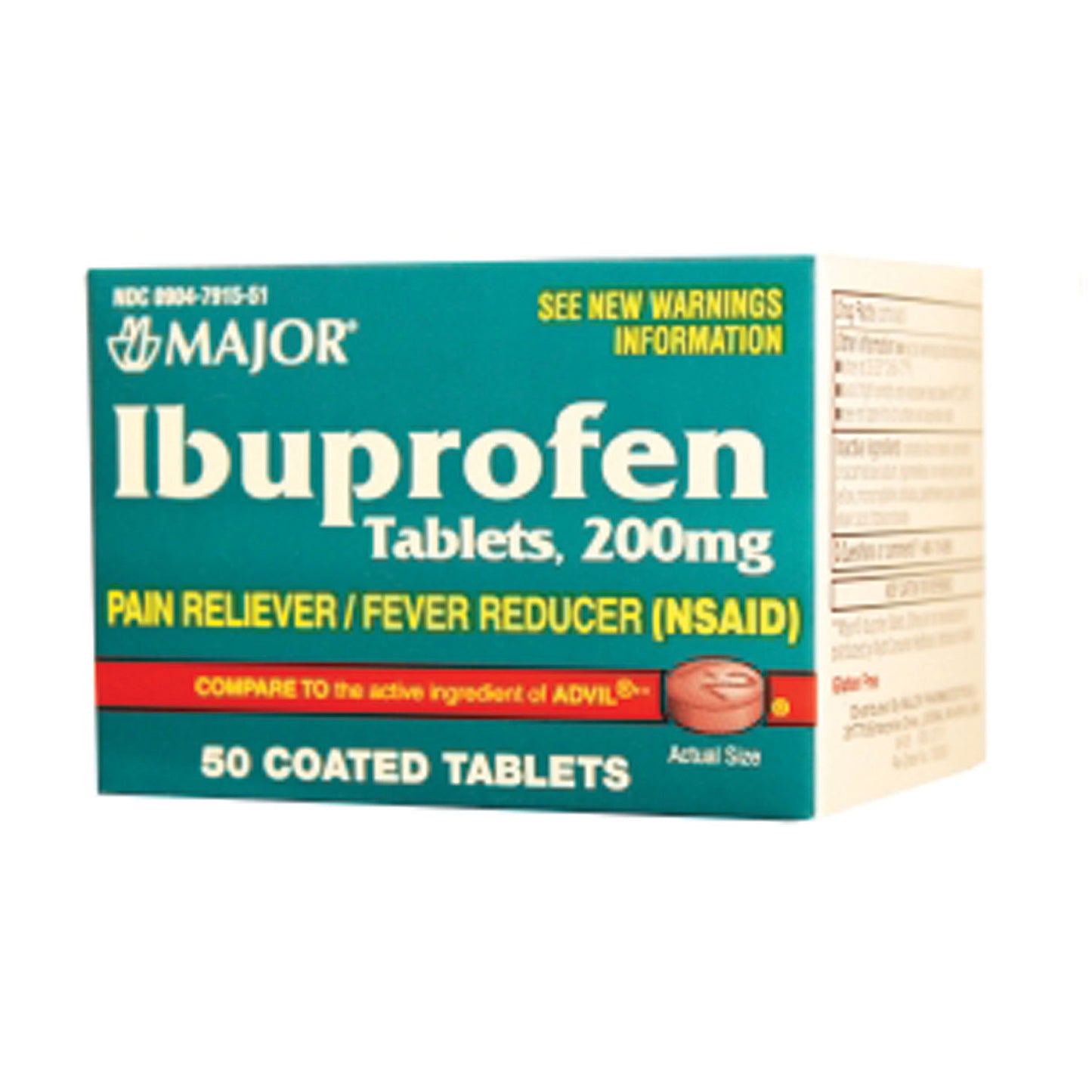 Ibuprofen, 200mg, 50s, Compare to Advil, 144/cs, NDC# 00904-6747-51 (US Only)