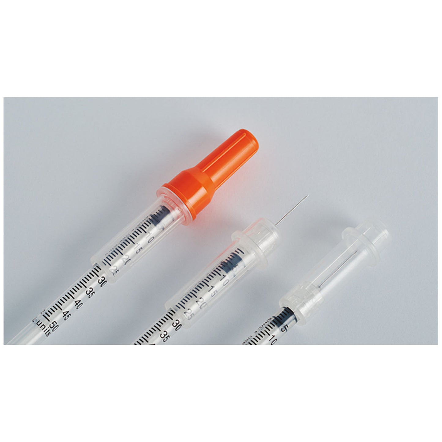 Insulin Safety Syringe, 0.5 ml, 29G x _", Blue Coded Box, 100/bx (100 bx/plt)