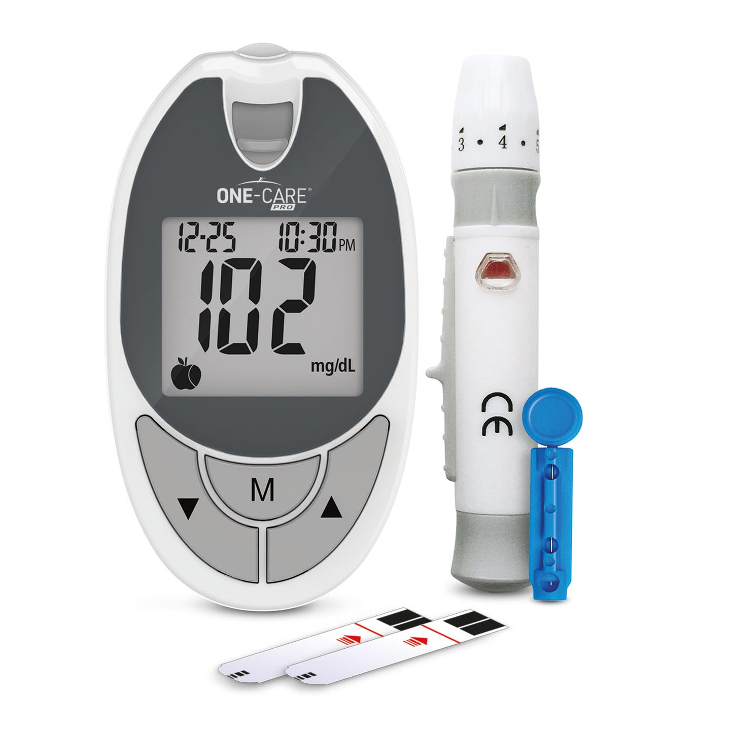 Glucose Monitoring Kit, for Self-Testing, Includes: (1) Meter, (1) Lancing Device, (10) Lancets, (10) Strips, IFU, 1 kt/bx