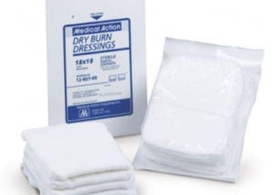 Burn Dressing, Gauze, 18" x 18", 400-Ply, 5/cs