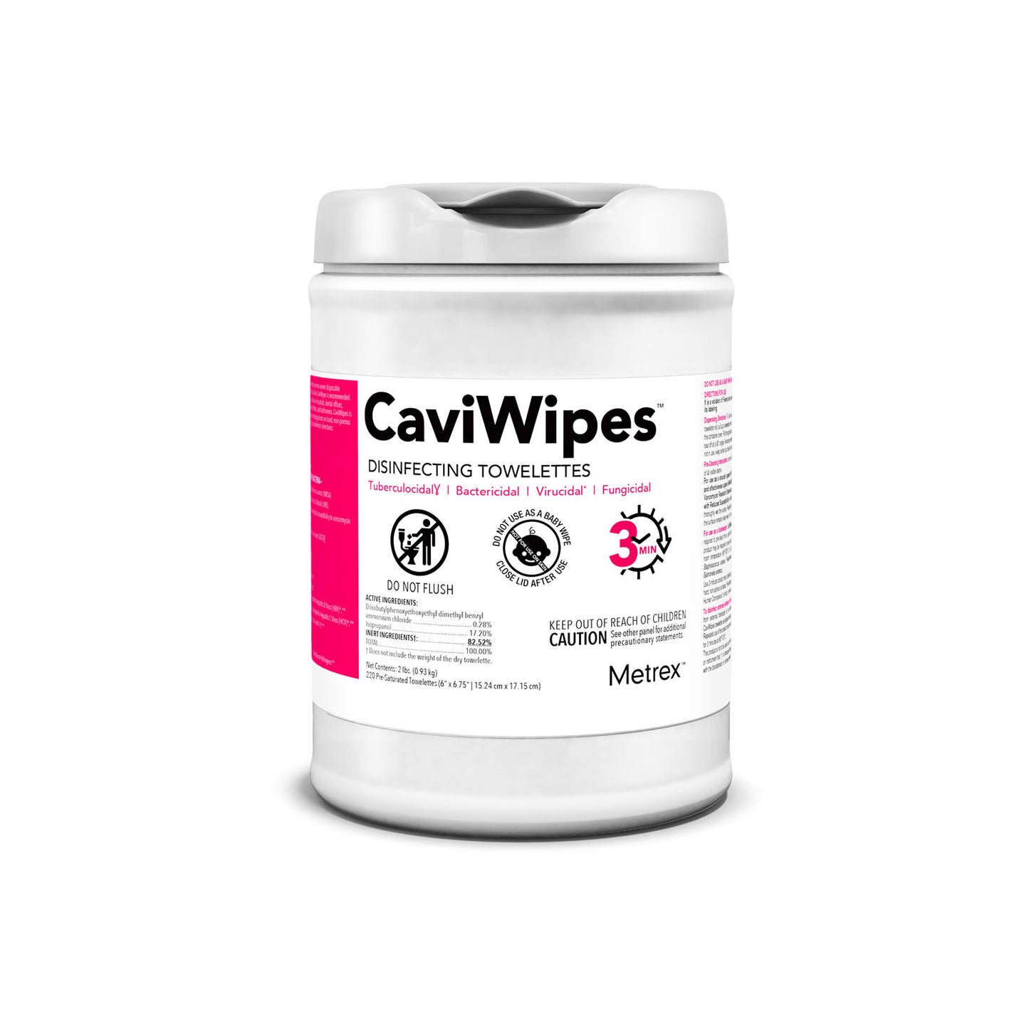 CaviWipes, 220 Wipes per Canister, 12 can/cs (40 cs/plt) (091262) (US Only)