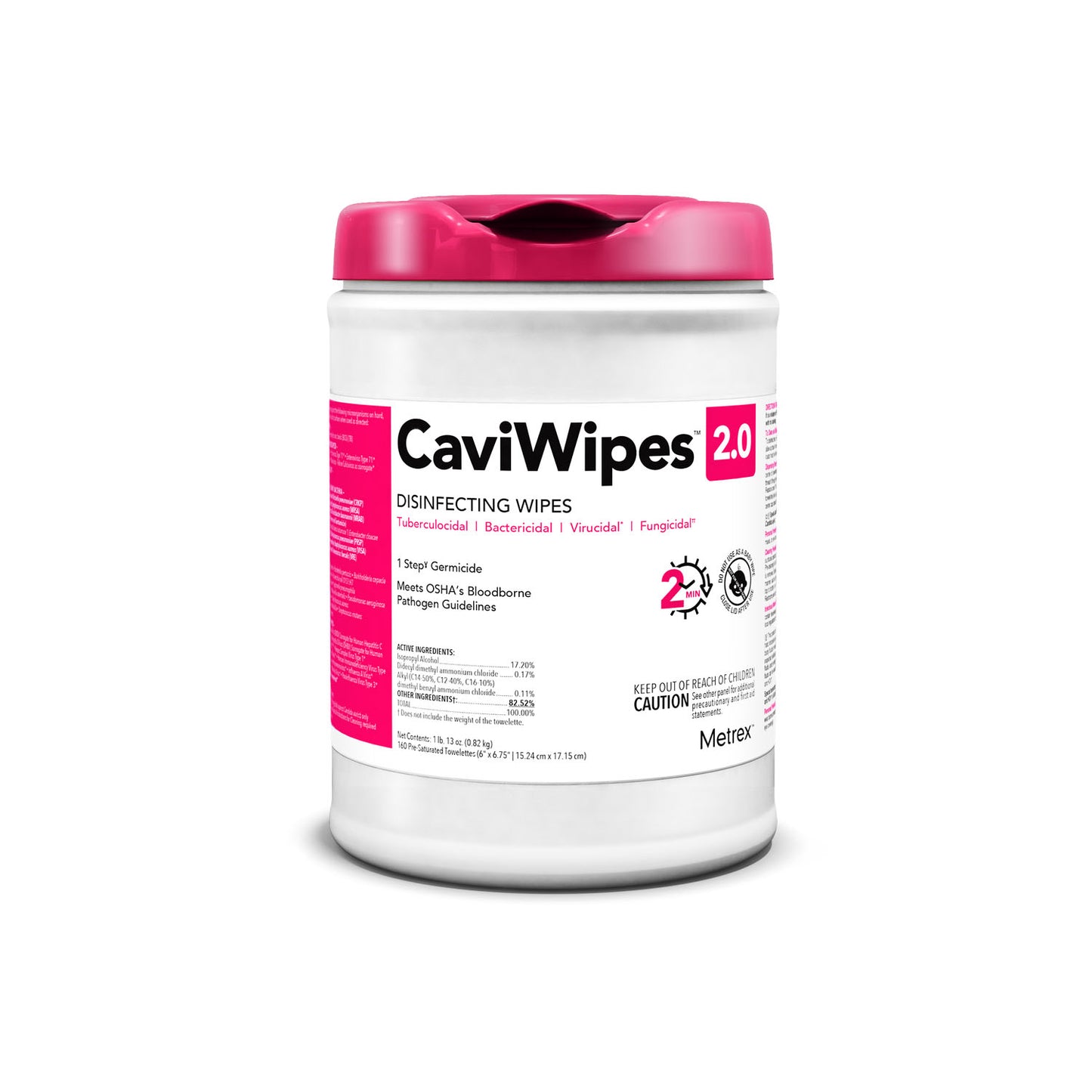 CaviWipes 2.0, 160 wipes/canister, 12 can/cs (40 cs/plt) (US Only)