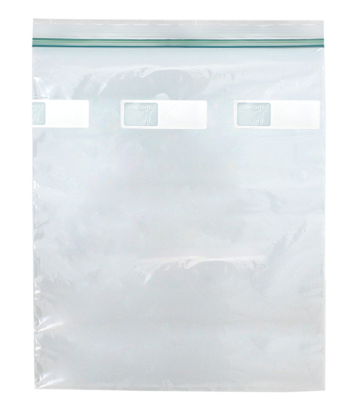COLORZIP Double Zip Closure, 13 x 15.5, 2 Gallon Freezer, 100/bx, 100 bx/cs